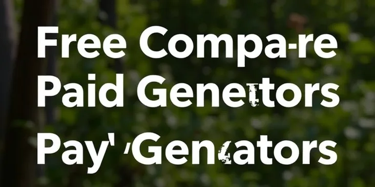 Free vs Paid Generators