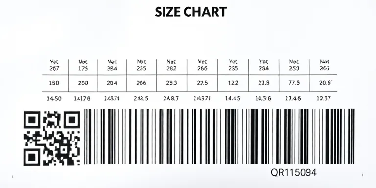 QR Code Size Chart
